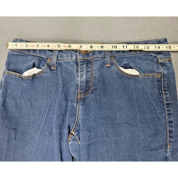 No Boundaries Jeans Womens Size 11 Blue Skinny Ankle Low Rise Med Wash Denim - Picture 5 of 10